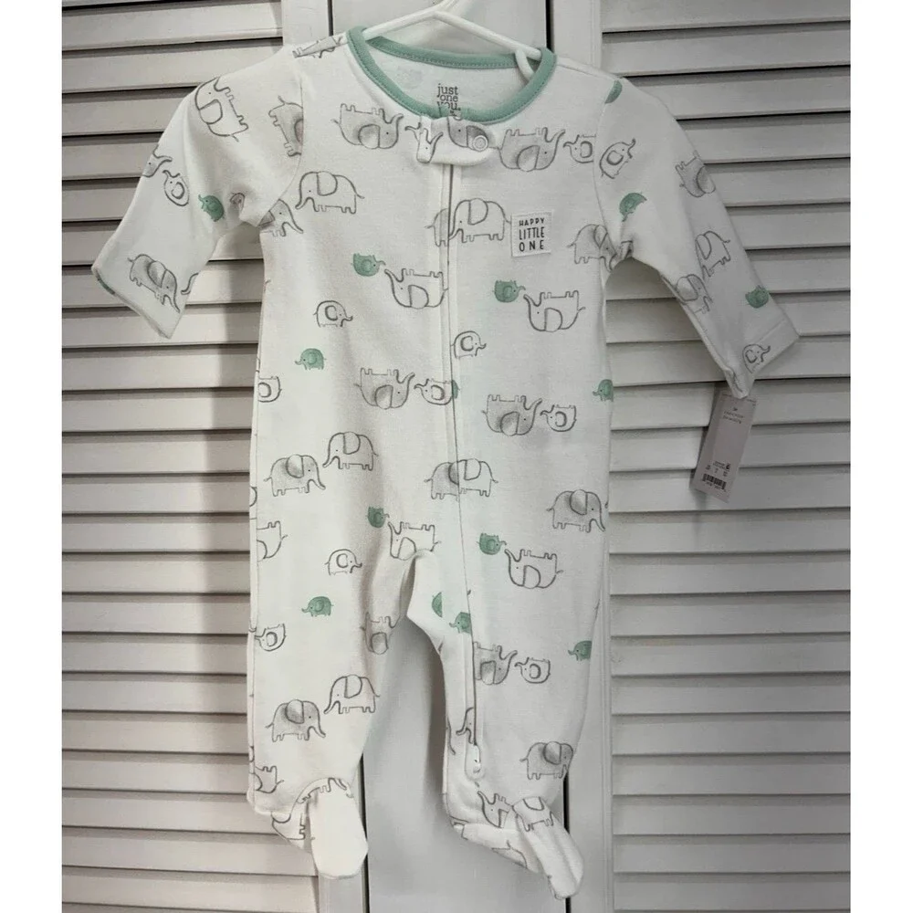 Carter's 3M Zip Up Footed Sleeper Elephant